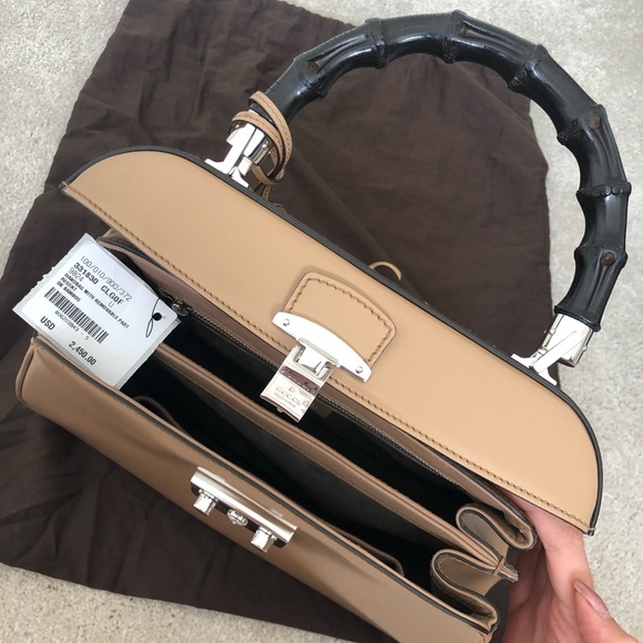 Gucci lady lock bambo top handle bag - Picture 2 of 4